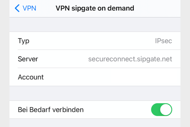 VPN on demand auf dem Mac und iOS – LisaNet